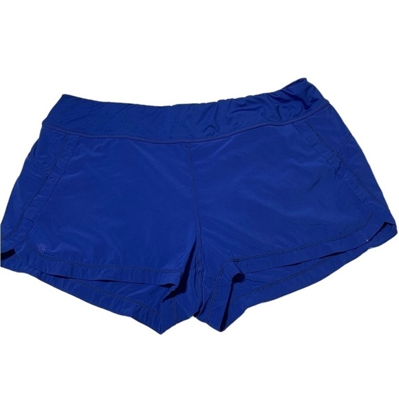 Athleta Womens lined Running Shorts size XL Purple Blue - Picture 1 of 10